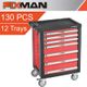 FIXMAN 7 Drawer Ind. Roller Cabinet On Castors With 130pc Of Stock